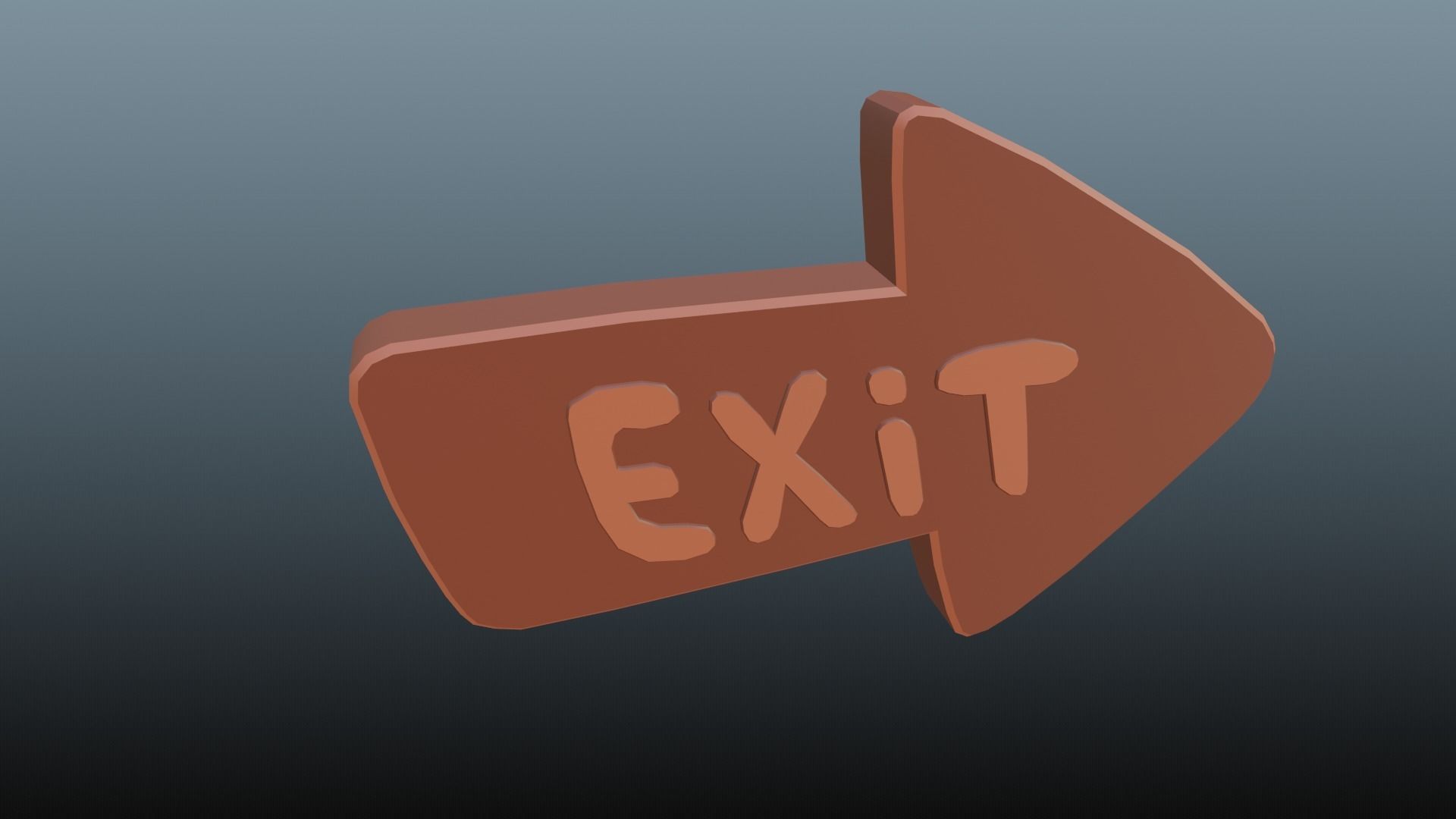 Low poly pointer Low-poly 3D model_1