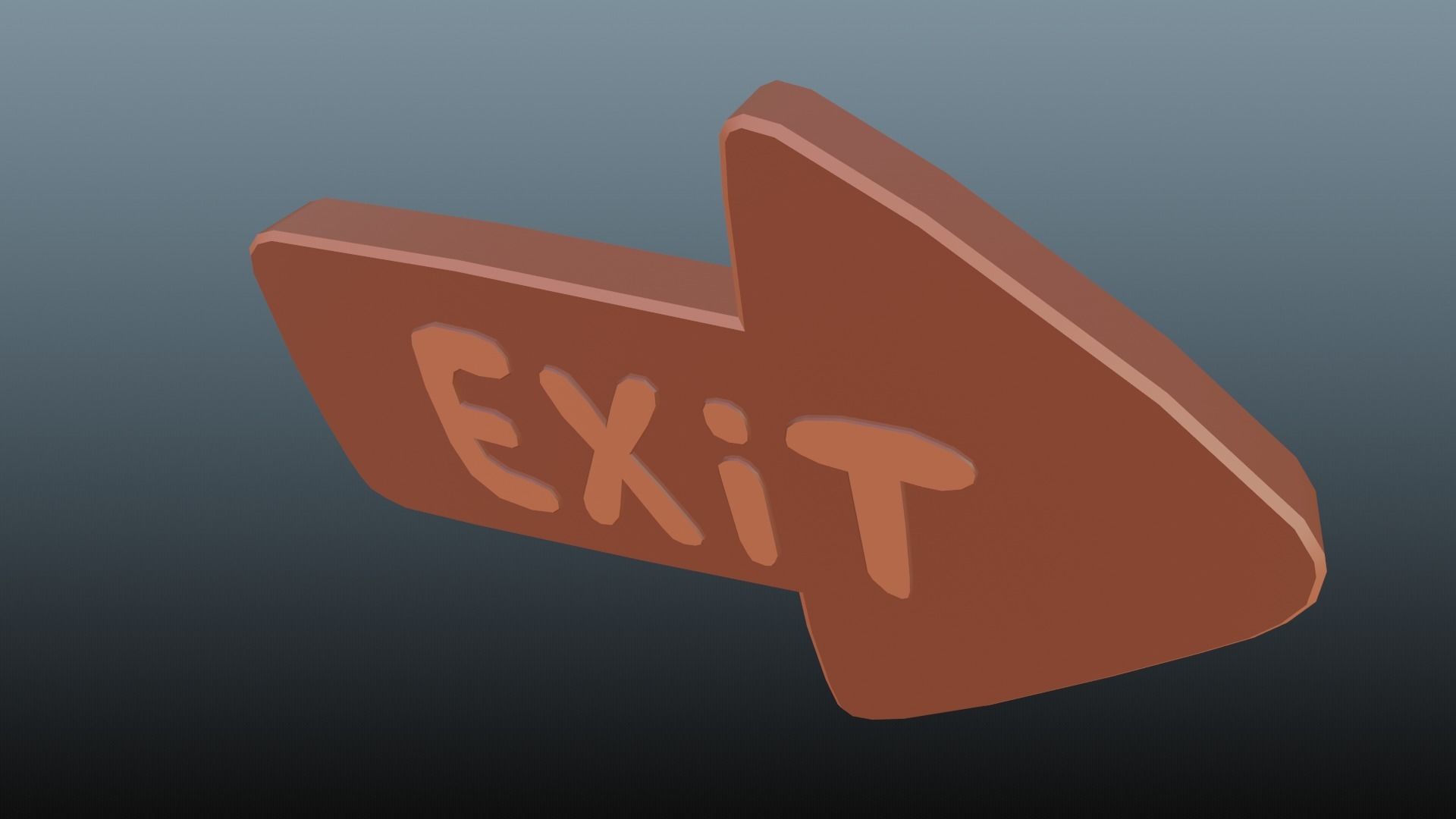 Low poly pointer Low-poly 3D model_3