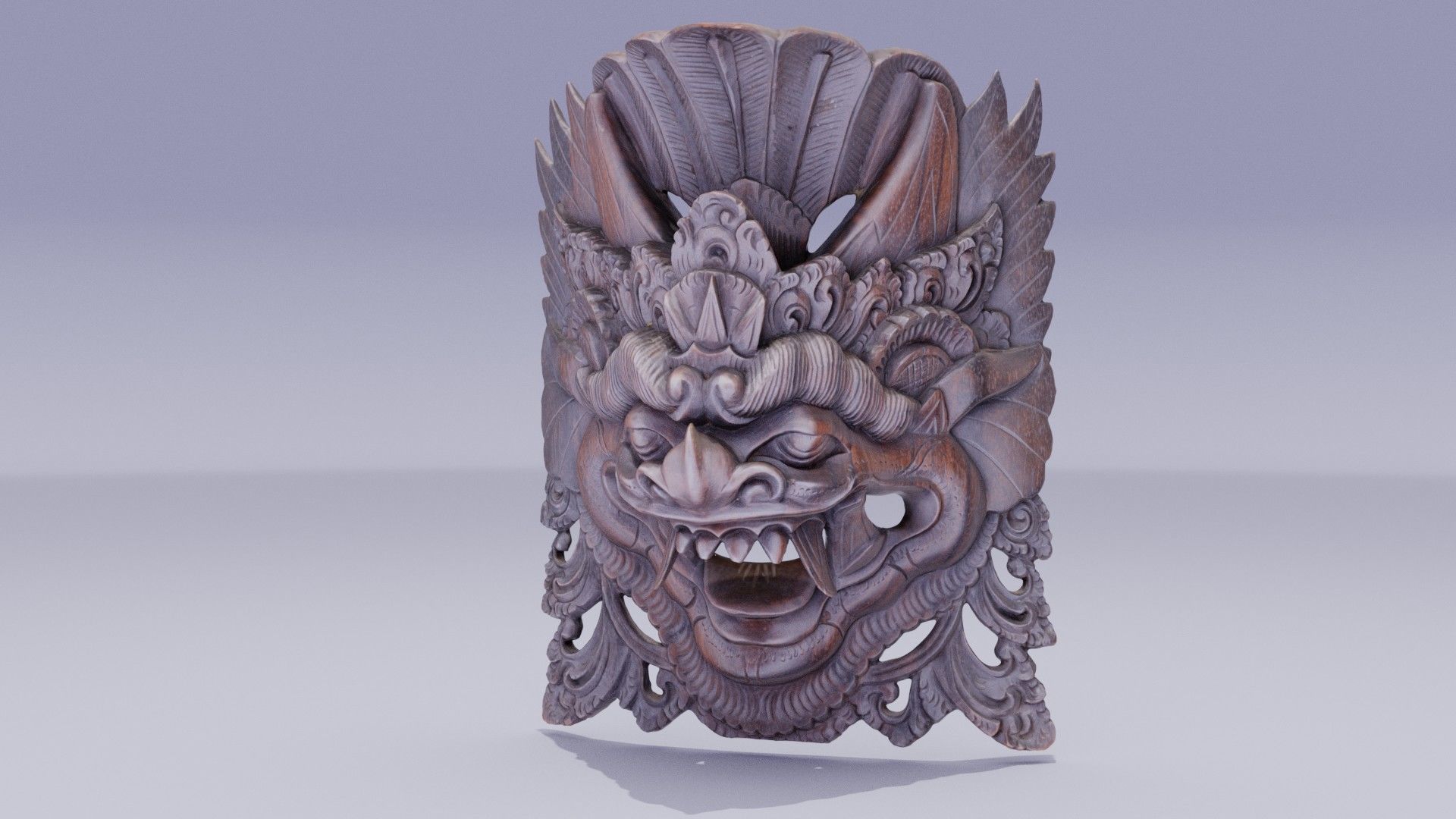 African Mask 05 high-poly 3D model_9