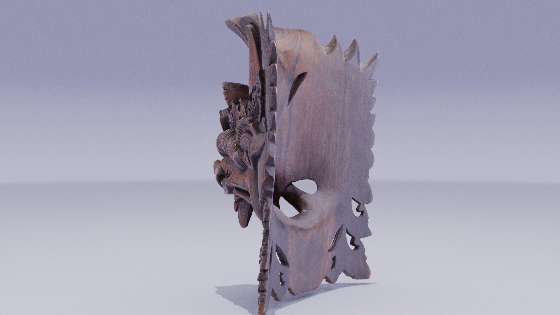African Mask 05 high-poly 3D model_6