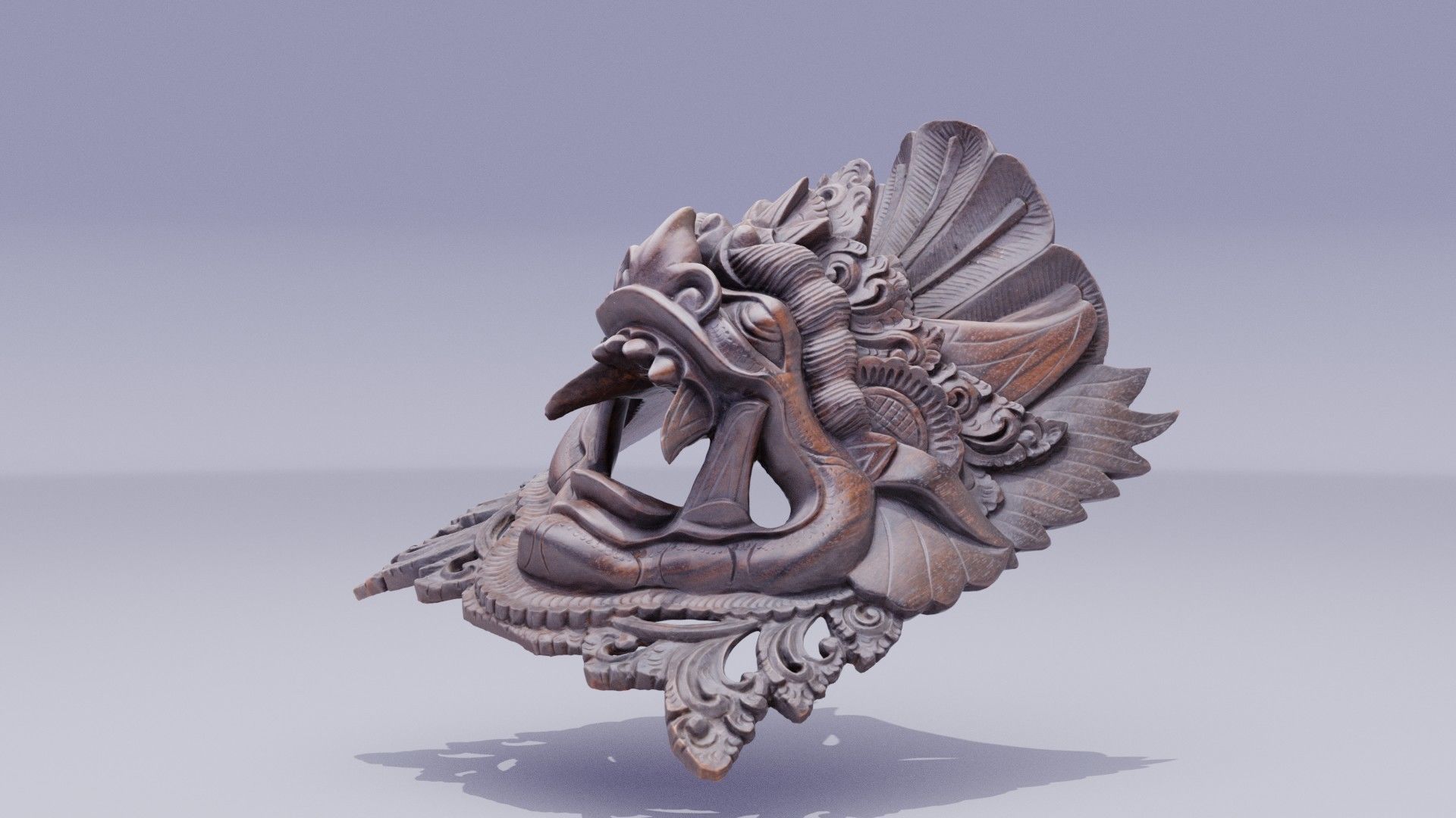 African Mask 05 high-poly 3D model_10