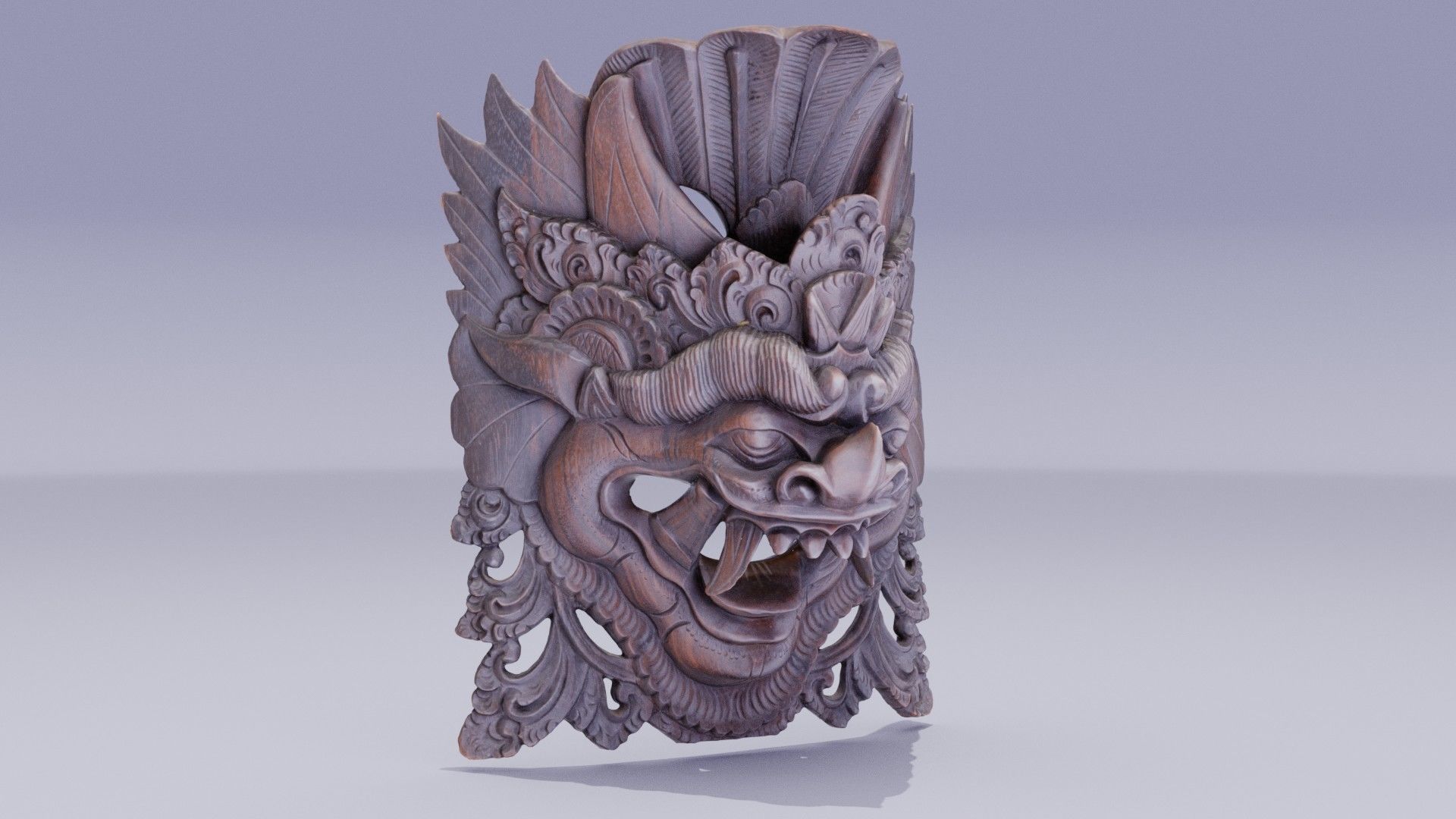 African Mask 05 high-poly 3D model_1