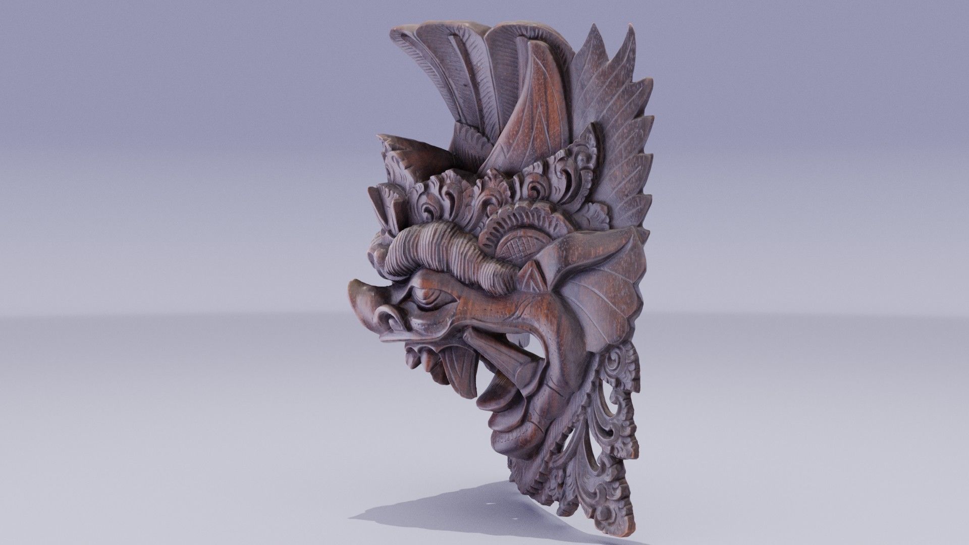 African Mask 05 high-poly 3D model_7