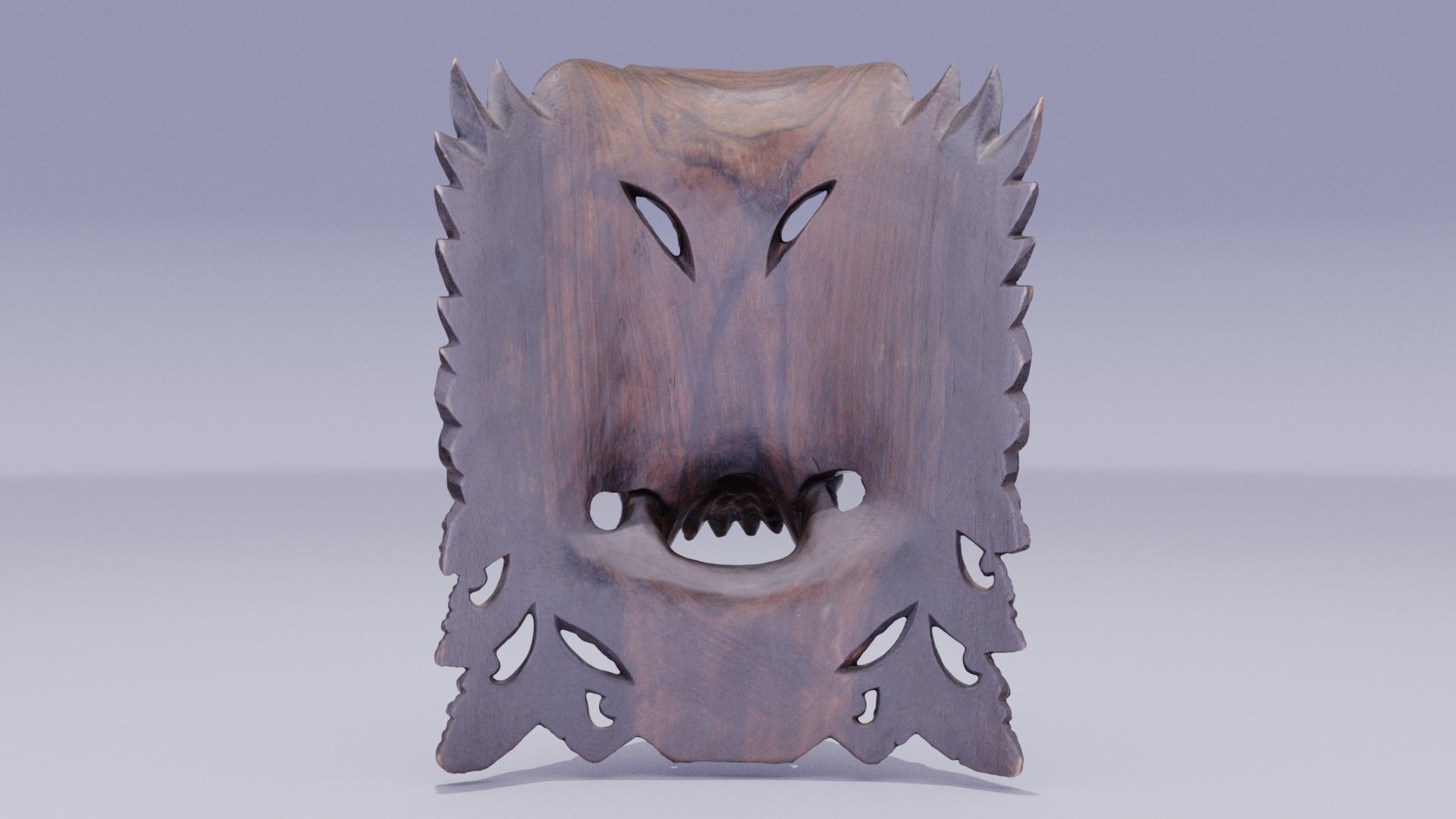 African Mask 05 high-poly 3D model_5