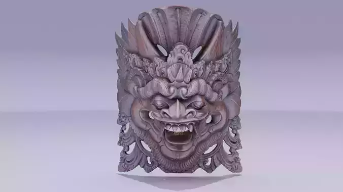 African Mask 05 high-poly