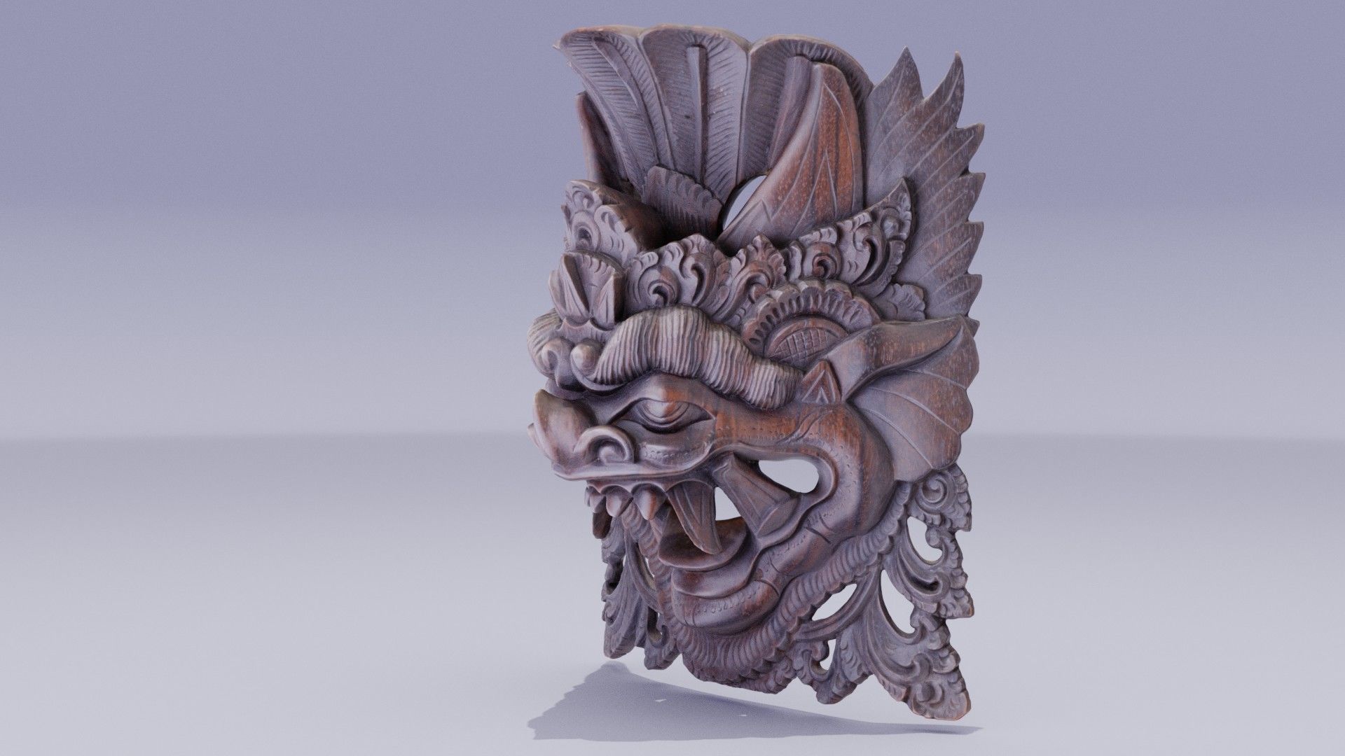 African Mask 05 high-poly 3D model_8