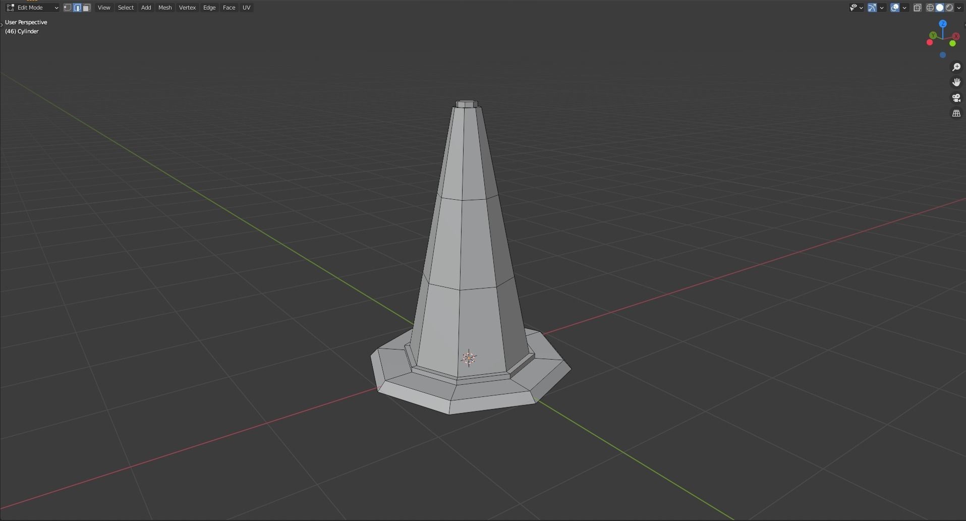 Traffic Cone Free low-poly 3D model_4