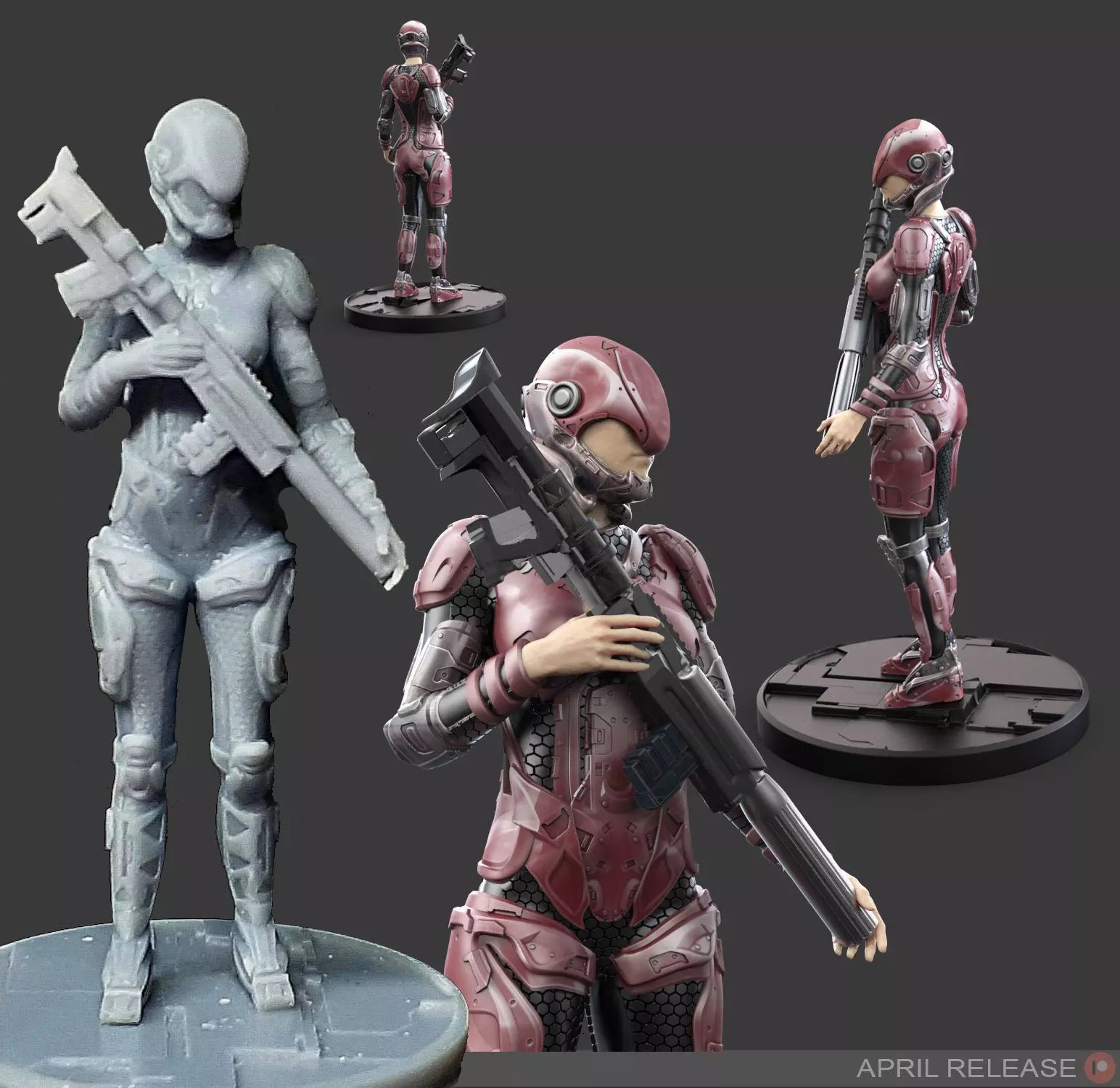 RX-15 Scifi Troop Character 3D print model