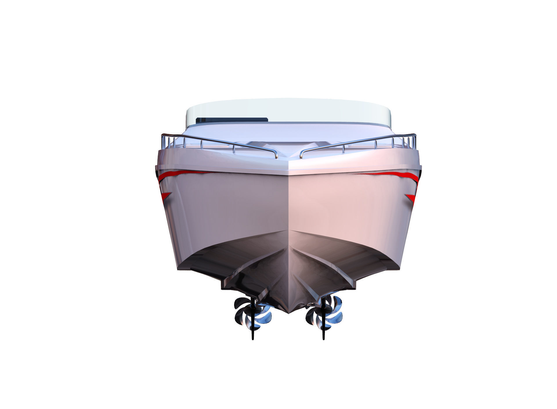 Black Thunder Boat 3D model_9