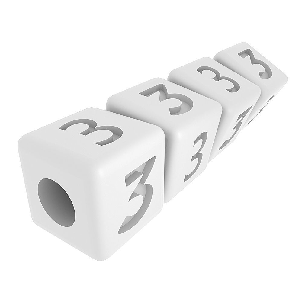 Numbers Bracelet 3 0030 3D print model_1