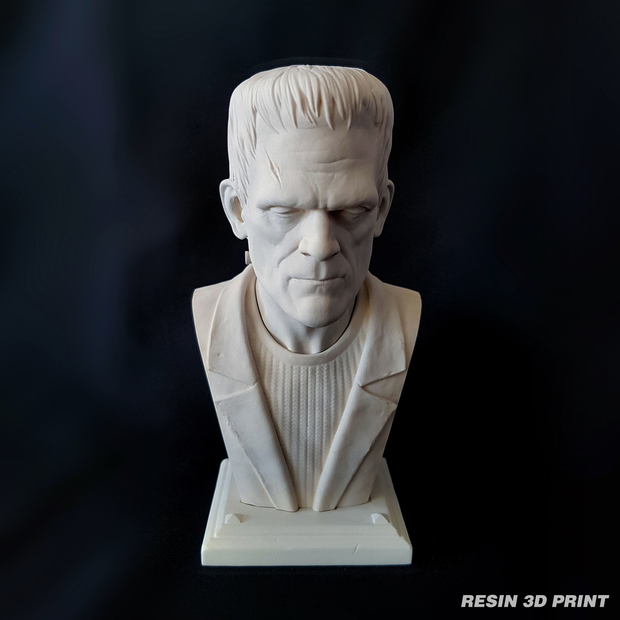 Frankenstein Monster Bust 3D print model_8