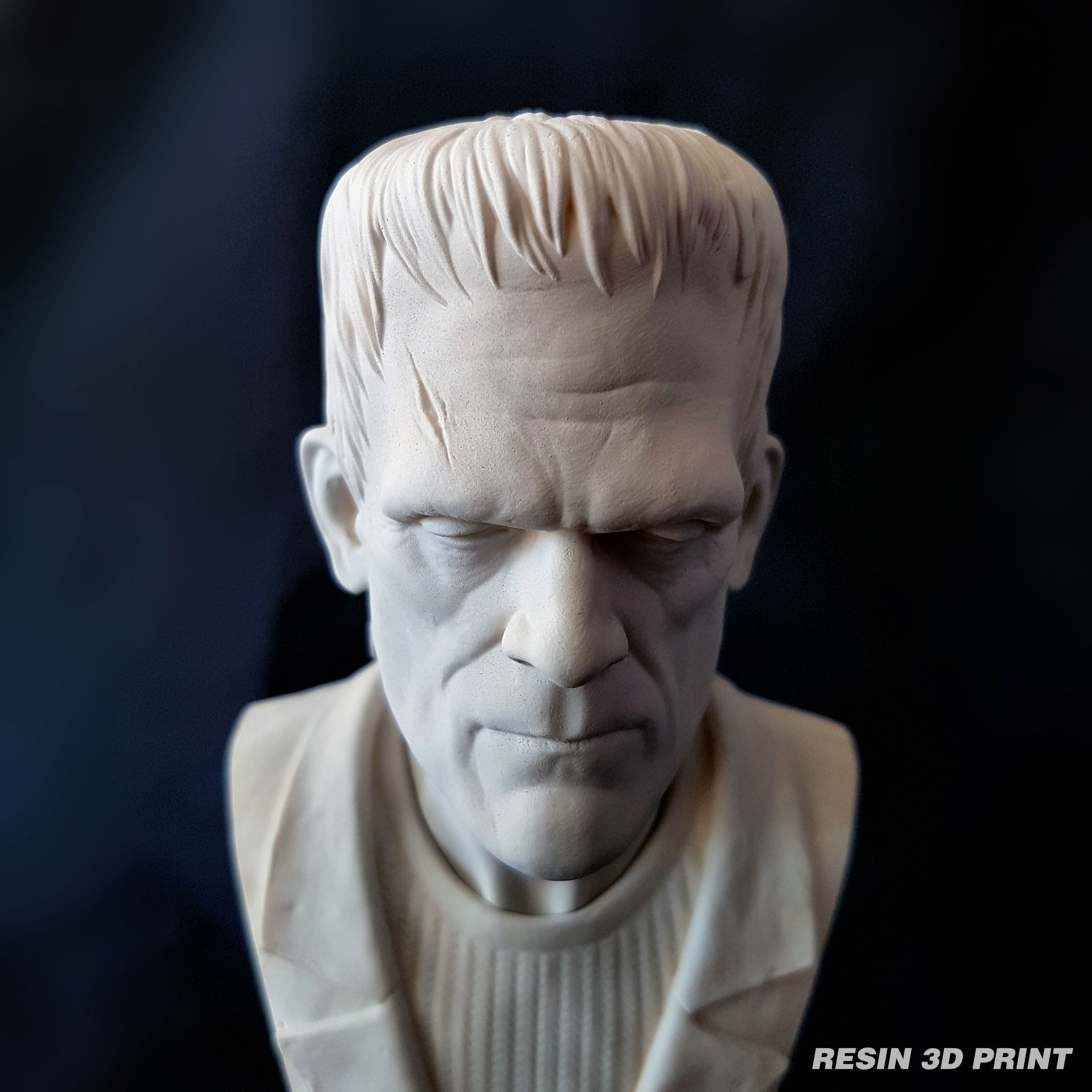 Frankenstein Monster Bust 3D print model_11