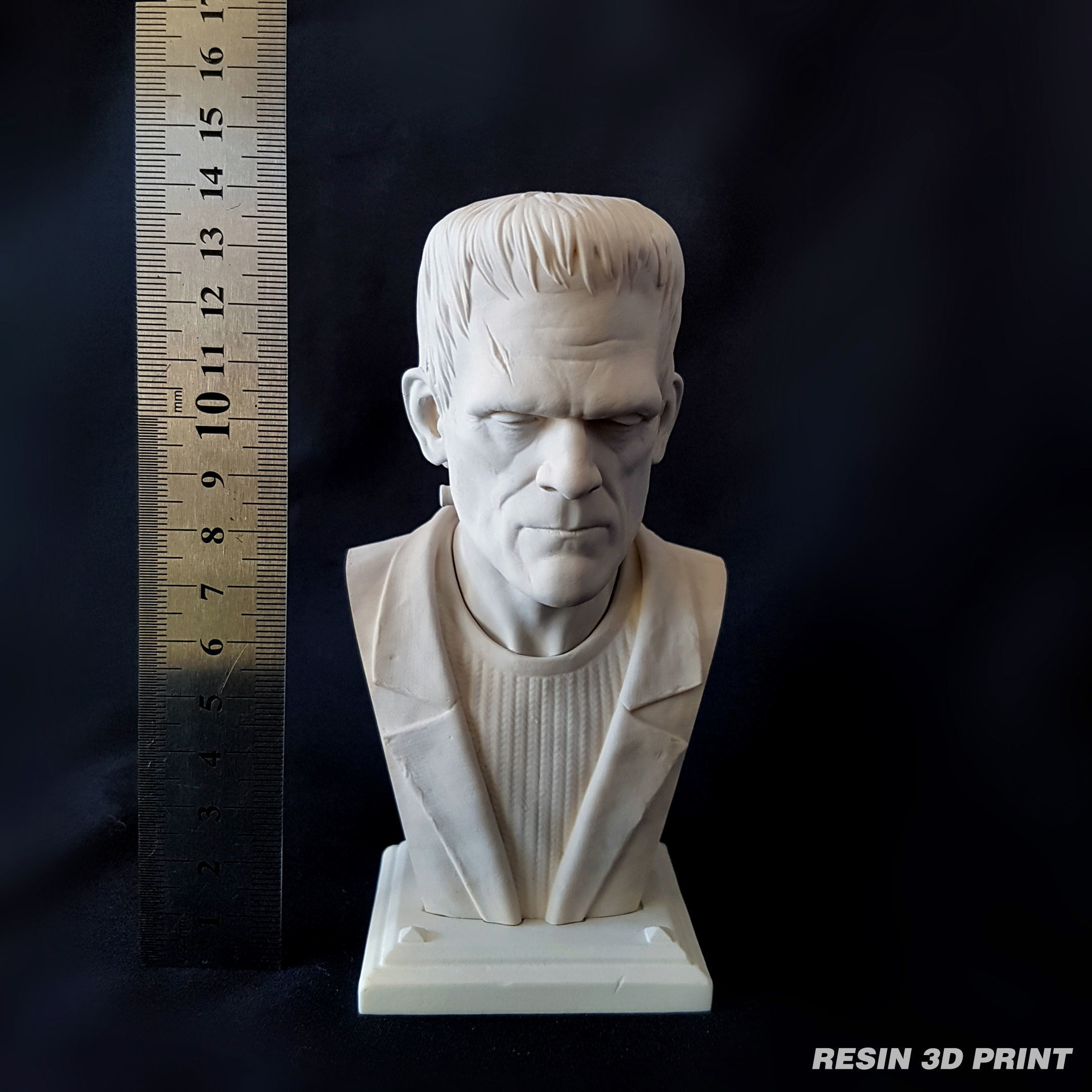 Frankenstein Monster Bust 3D print model_12