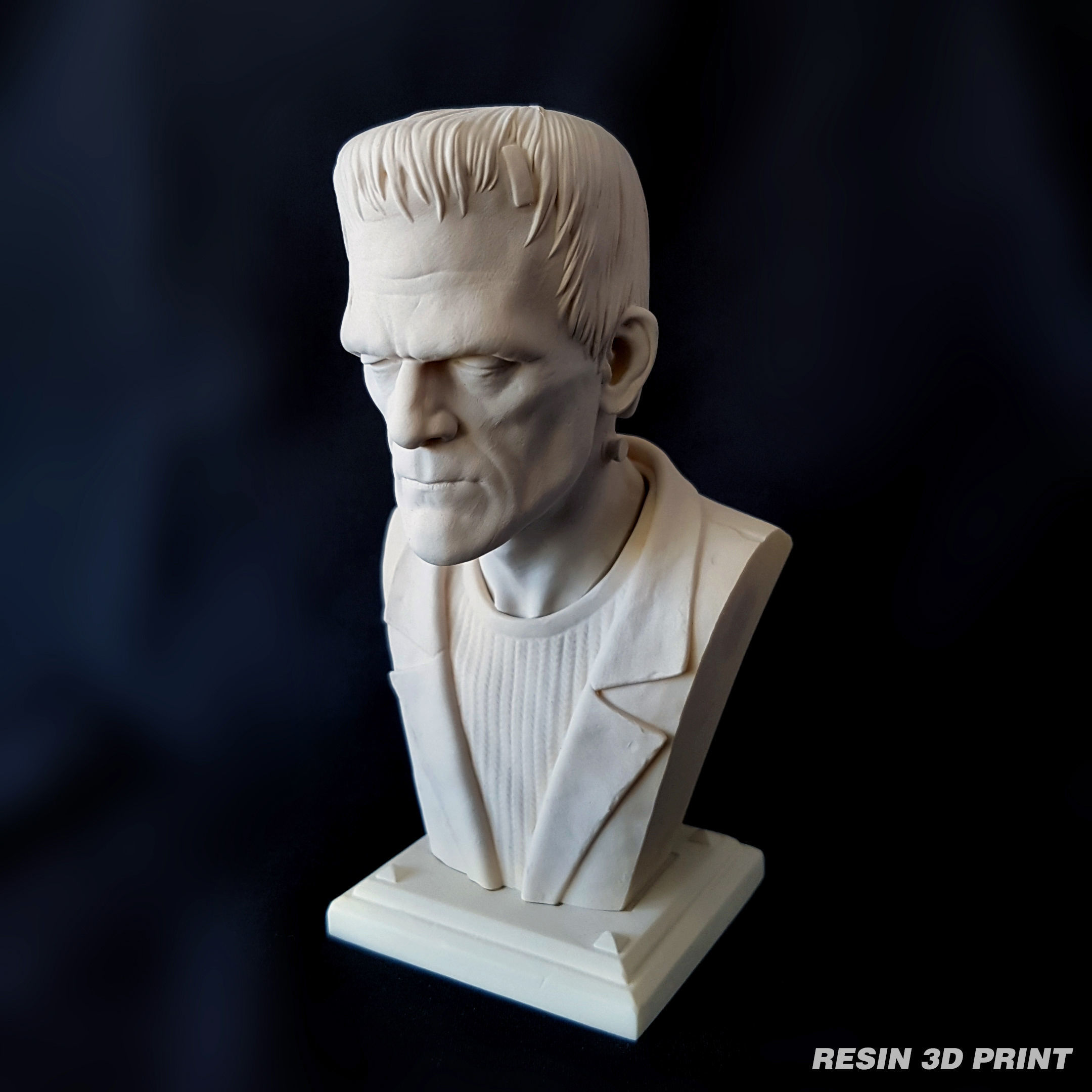 Frankenstein Monster Bust 3D print model_7