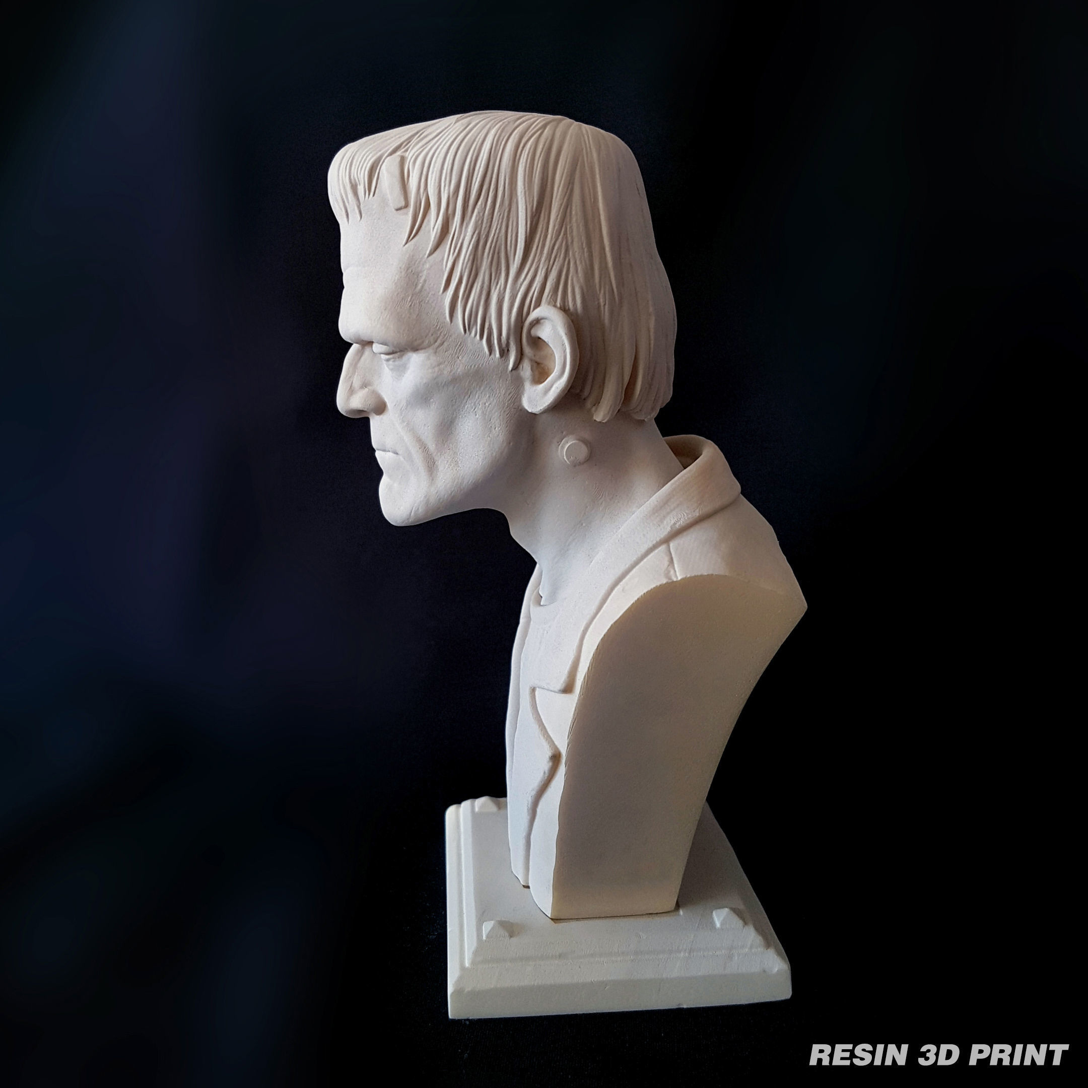 Frankenstein Monster Bust 3D print model_10