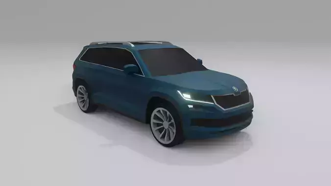 Skoda Kodiaq low poly 3D model