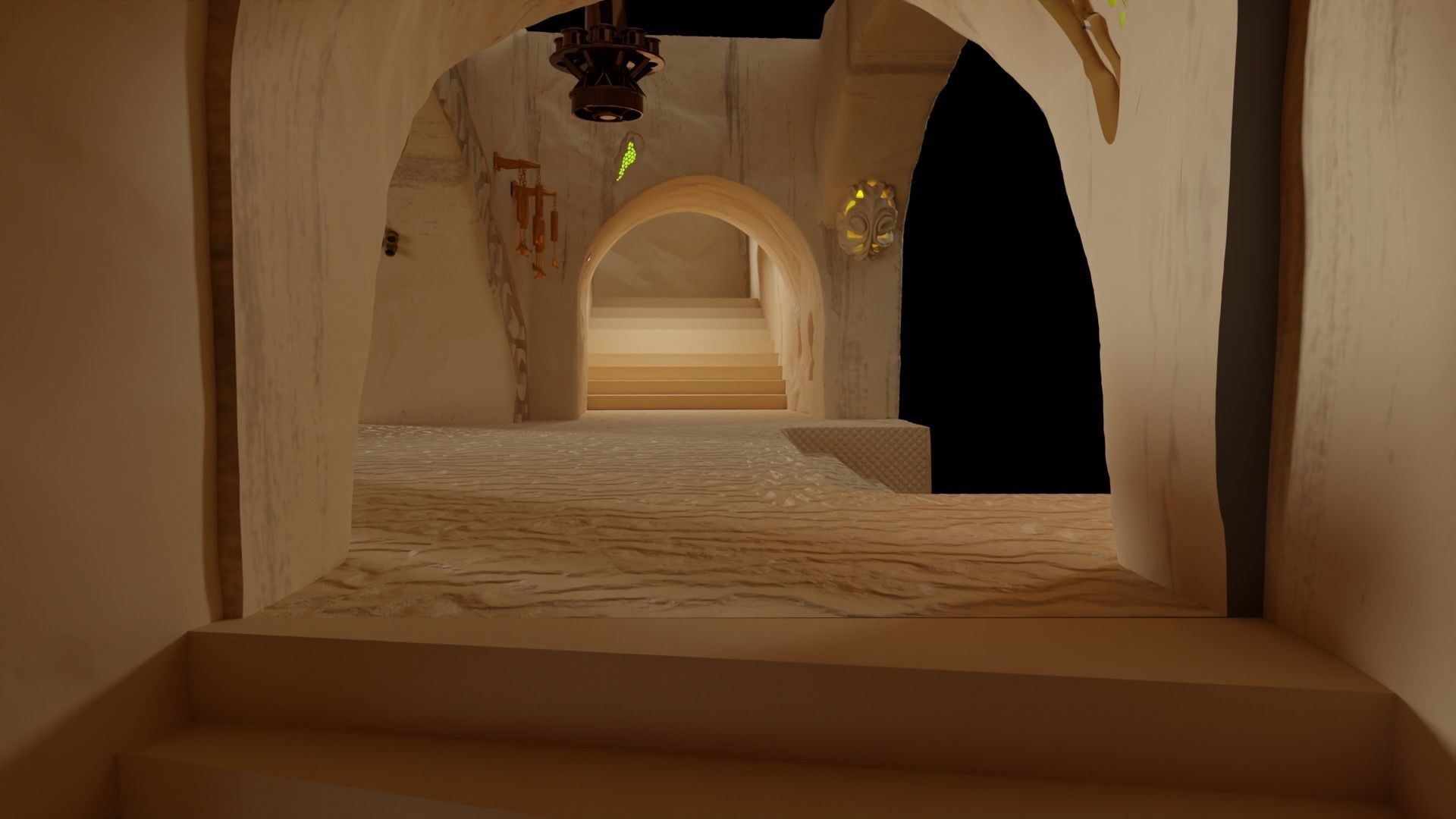 Jabbas Throne Room - Set 4a - Side Attributes 1-6 scale Hottoys 3D print model_13