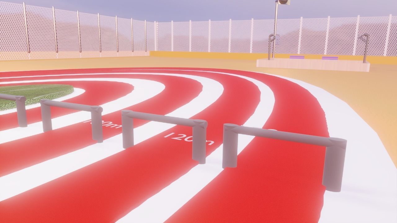 Sports ground 3D model_5