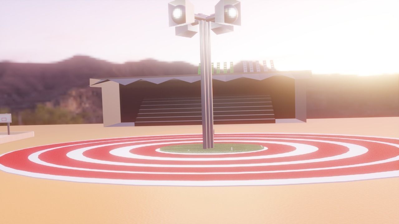 Sports ground 3D model_3