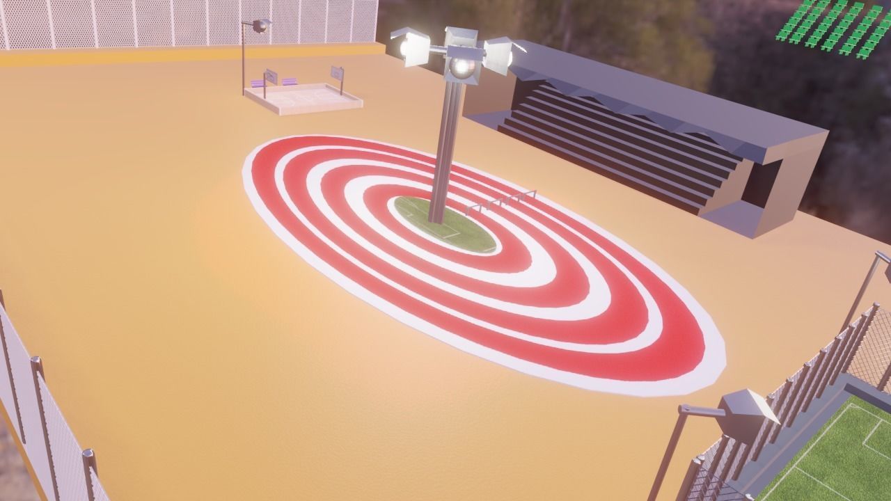 Sports ground 3D model_1