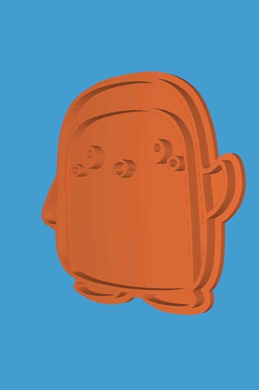 MakeIT Advanture Time Cookie Cutter Gunter With Frame 3D model_8