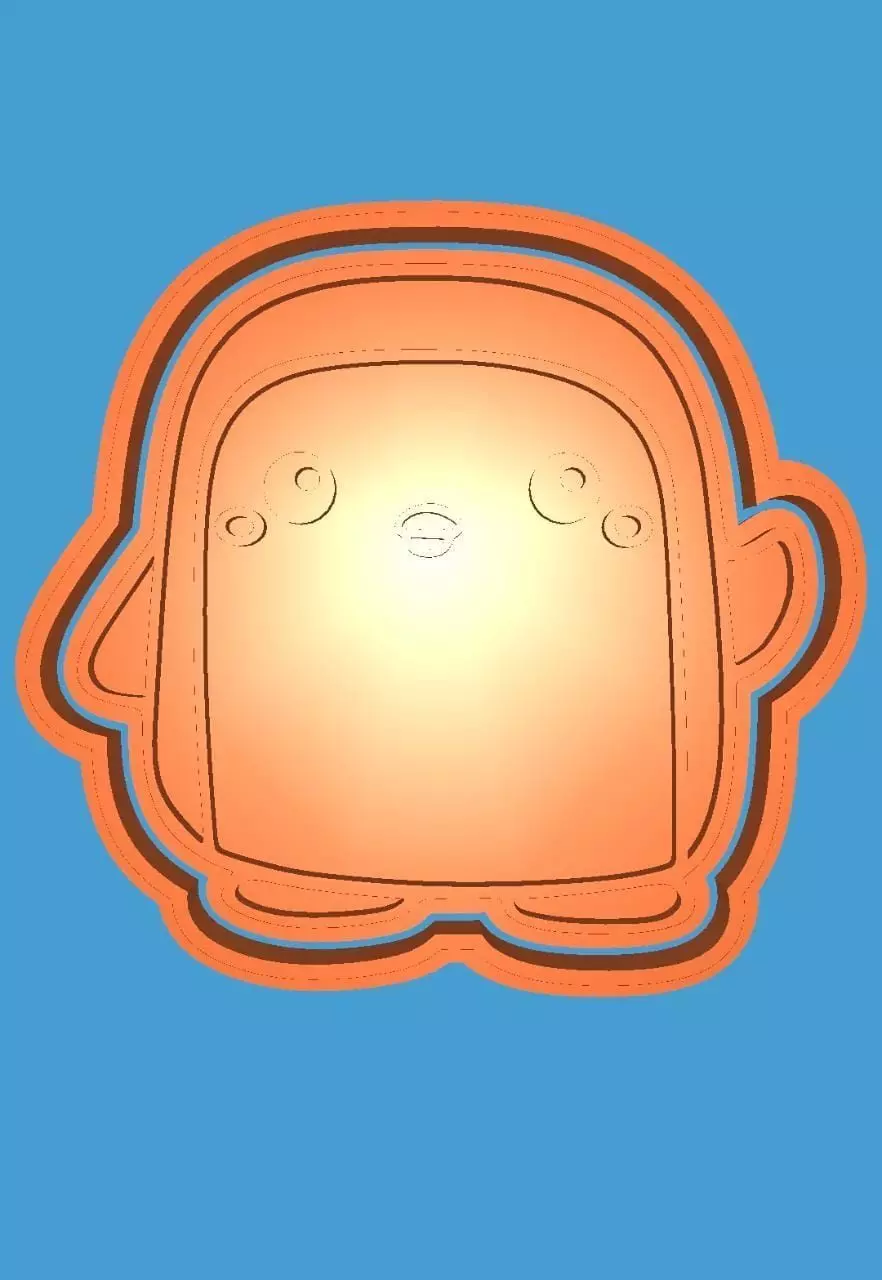 MakeIT Advanture Time Cookie Cutter Gunter With Frame 3D model_0