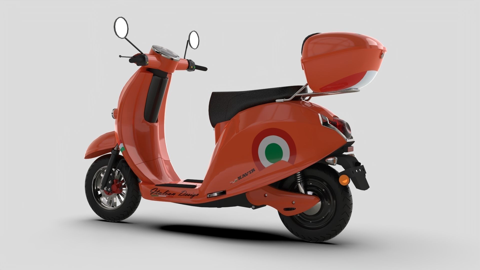 Vespa ES2 1500 Low-poly 3D model_3
