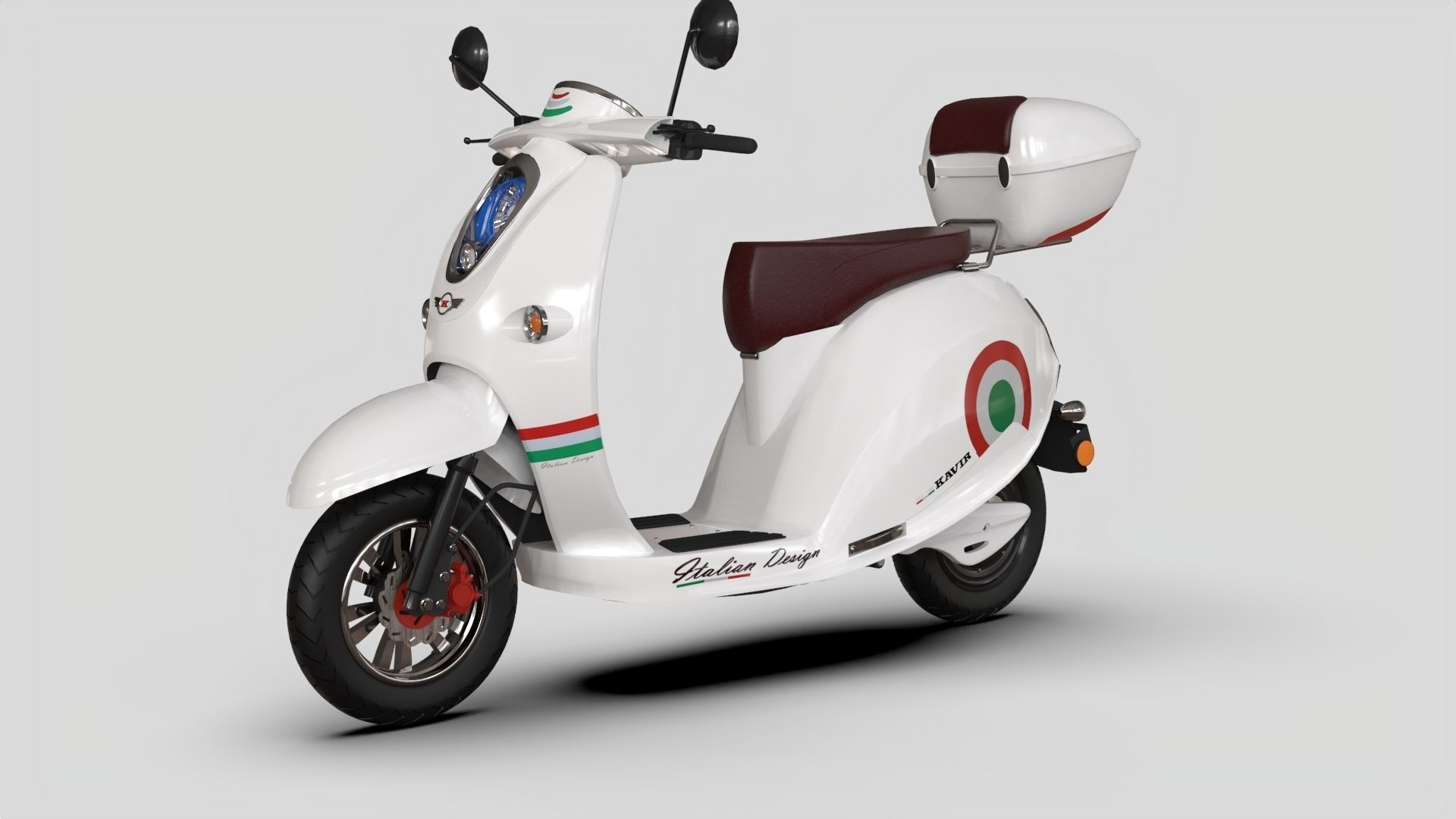 Vespa ES2 1500 Low-poly 3D model_2