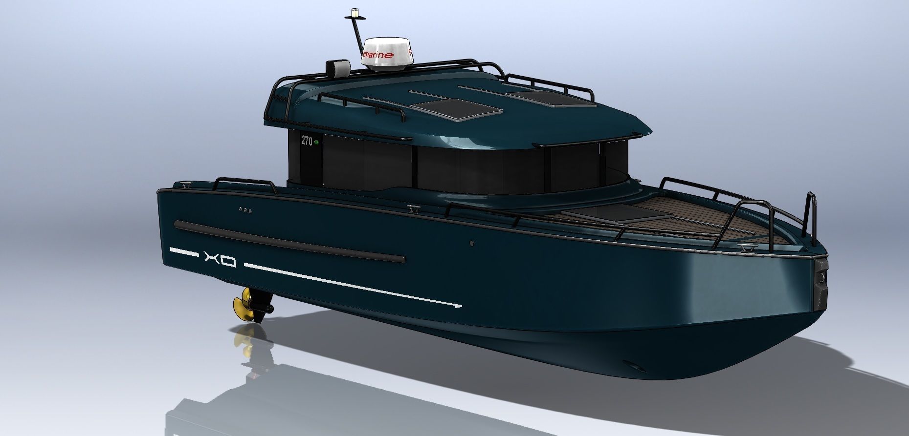 XO 270 FC Inboard 3D model_2