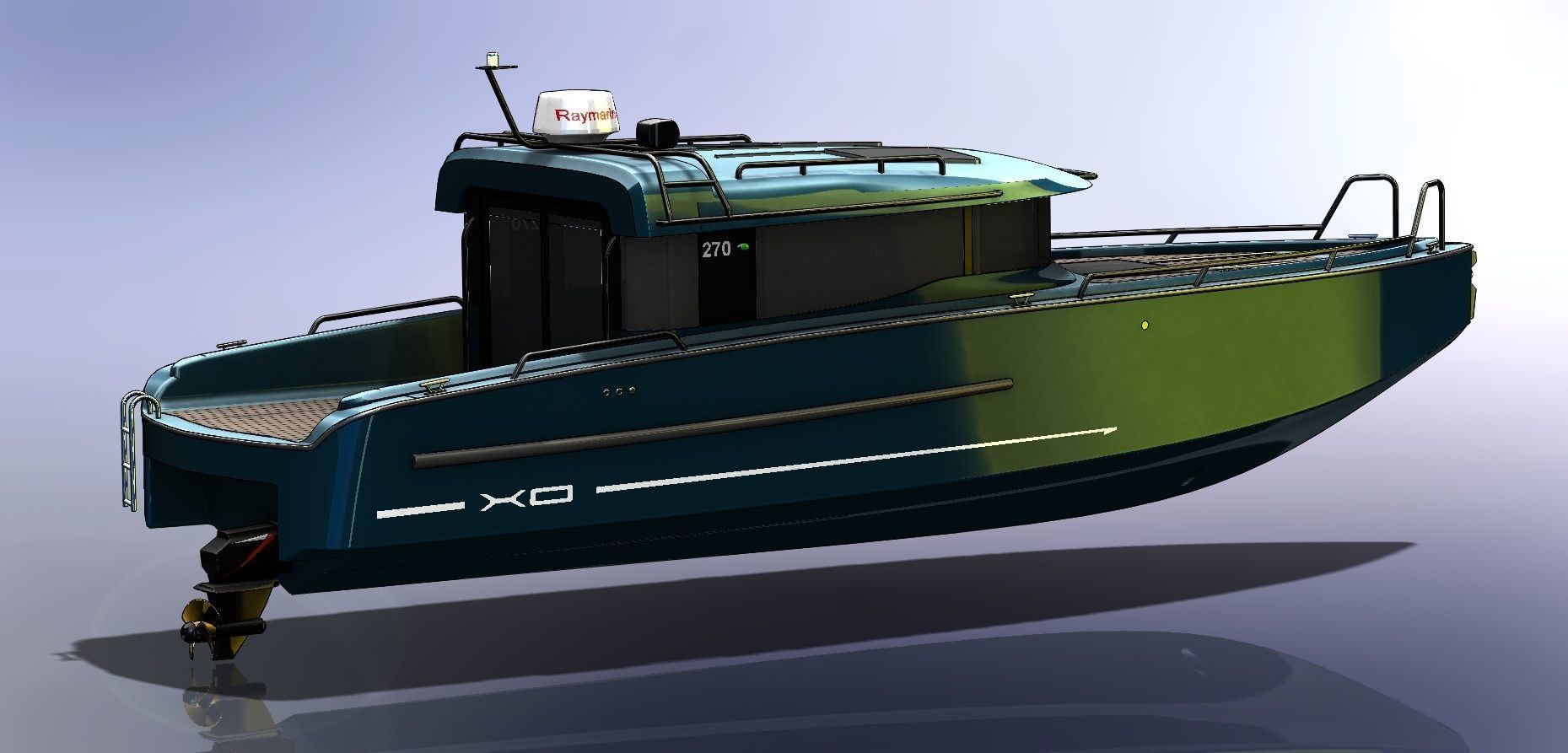 XO 270 FC Inboard 3D model_1