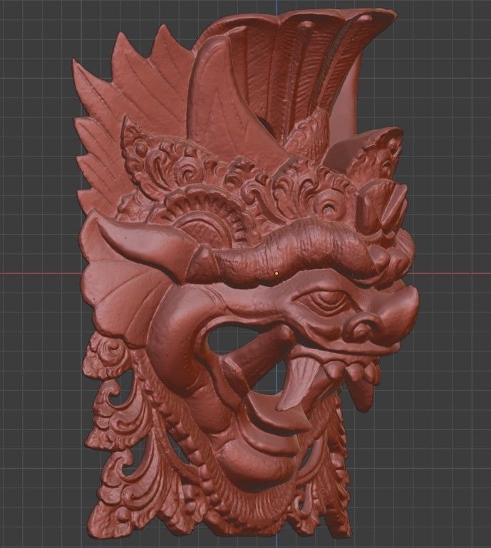 African Mask 05 high-poly 3D print model_1