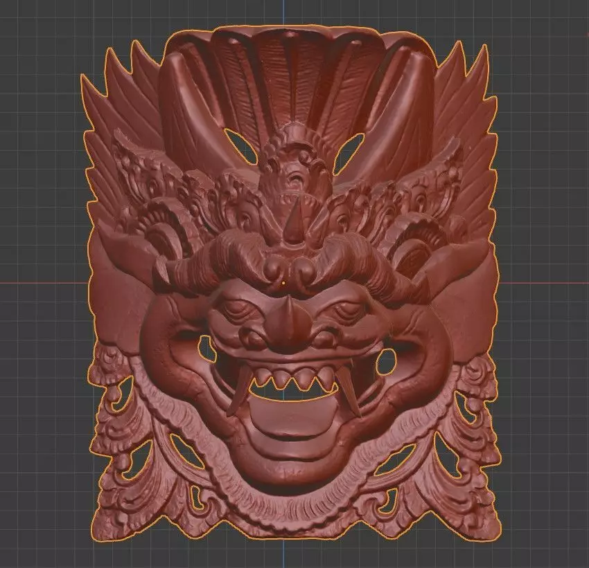 African Mask 05 high-poly 3D print model_0