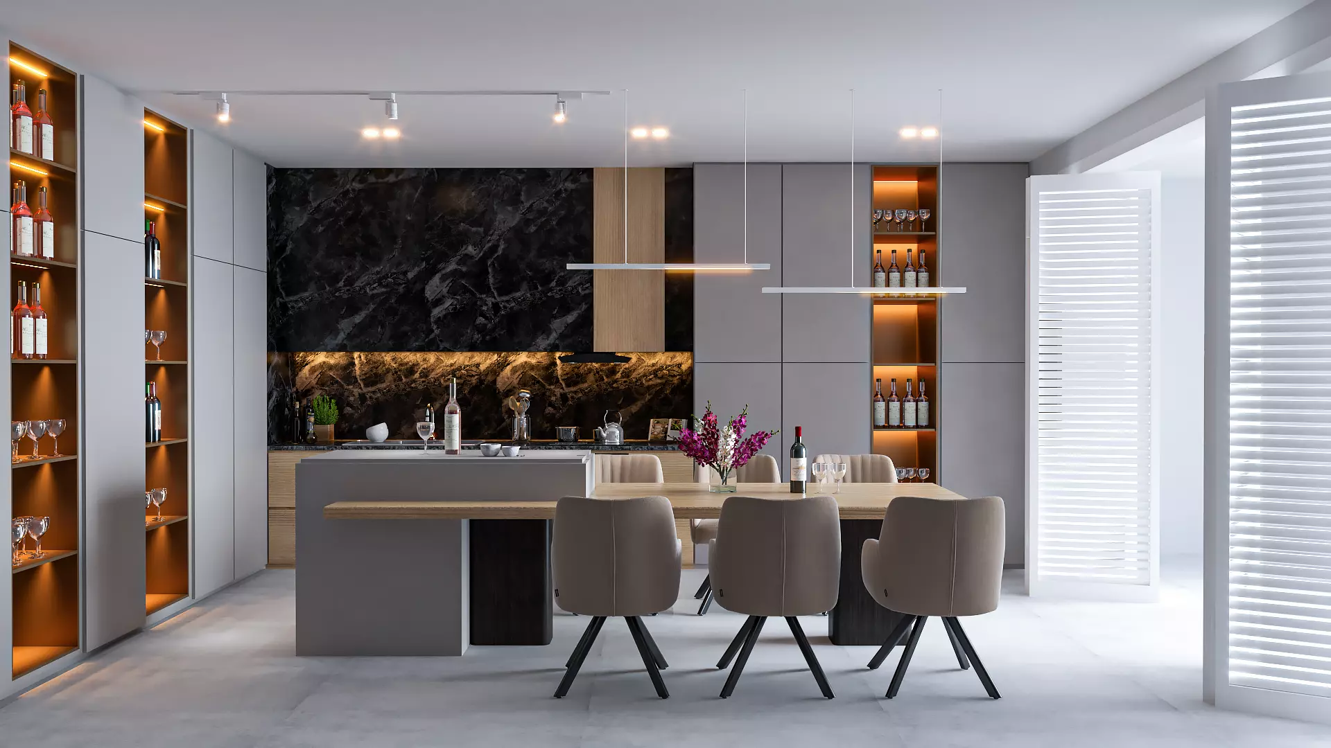 Kitchen and Dining 3d model 3D model_0