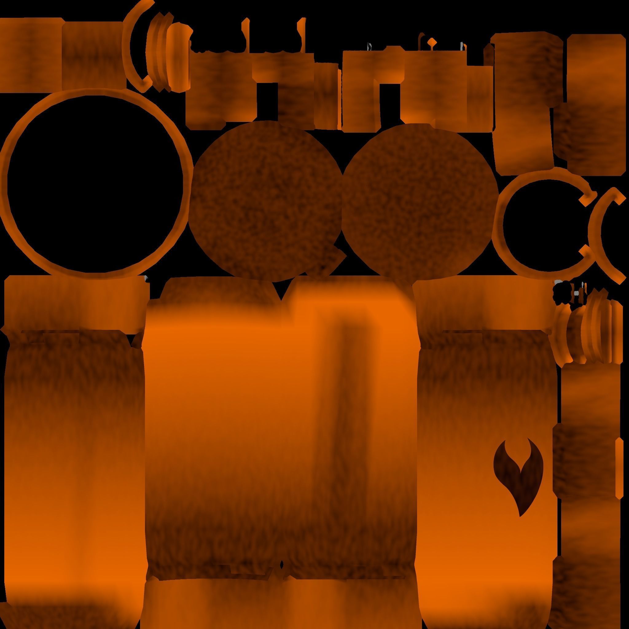 GameReady Gas Tank Collection - Rusty and Regular Low-poly 3D model_13