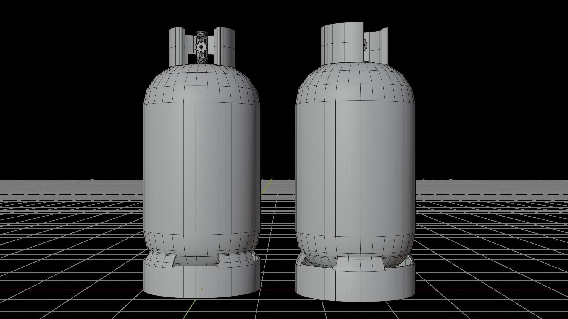 GameReady Gas Tank Collection - Rusty and Regular Low-poly 3D model_10