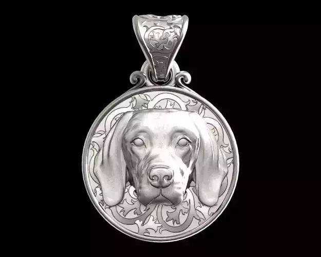 Dog English Pointer pendant 3D print model