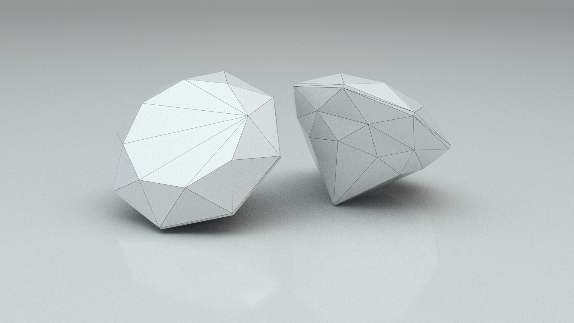 Jewelry two sapphires 3D model_11