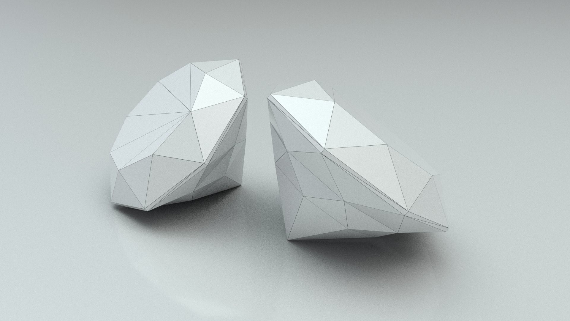 Jewelry two sapphires 3D model_12