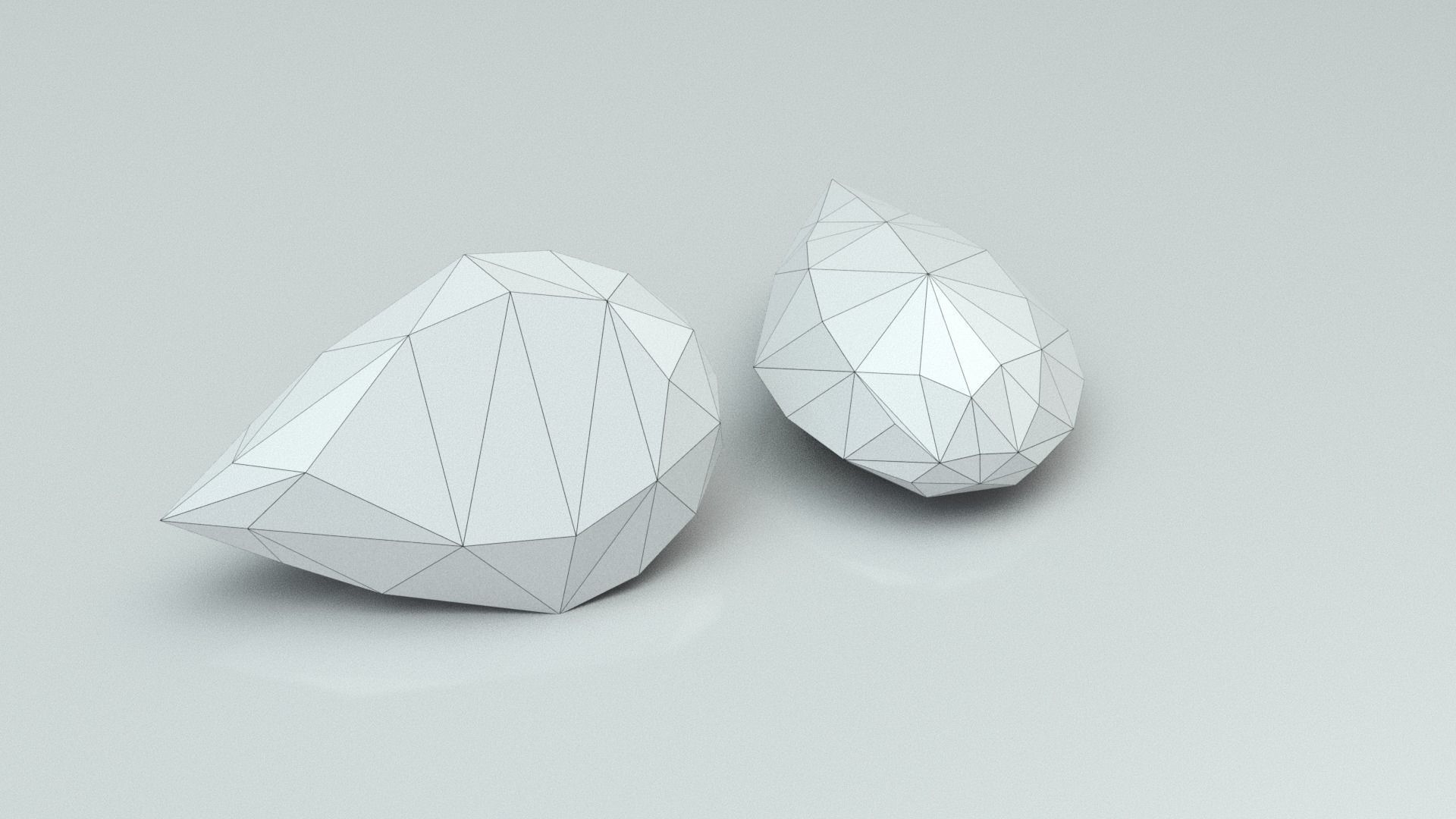 Jewelry two sapphires 3D model_13