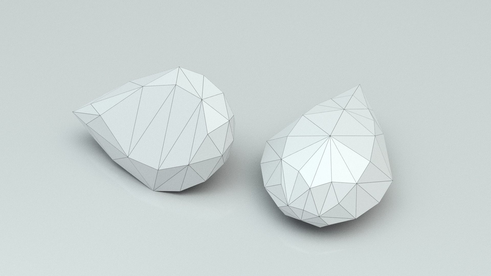 Jewelry two sapphires 3D model_14