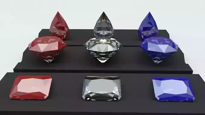 Jewelry two sapphires