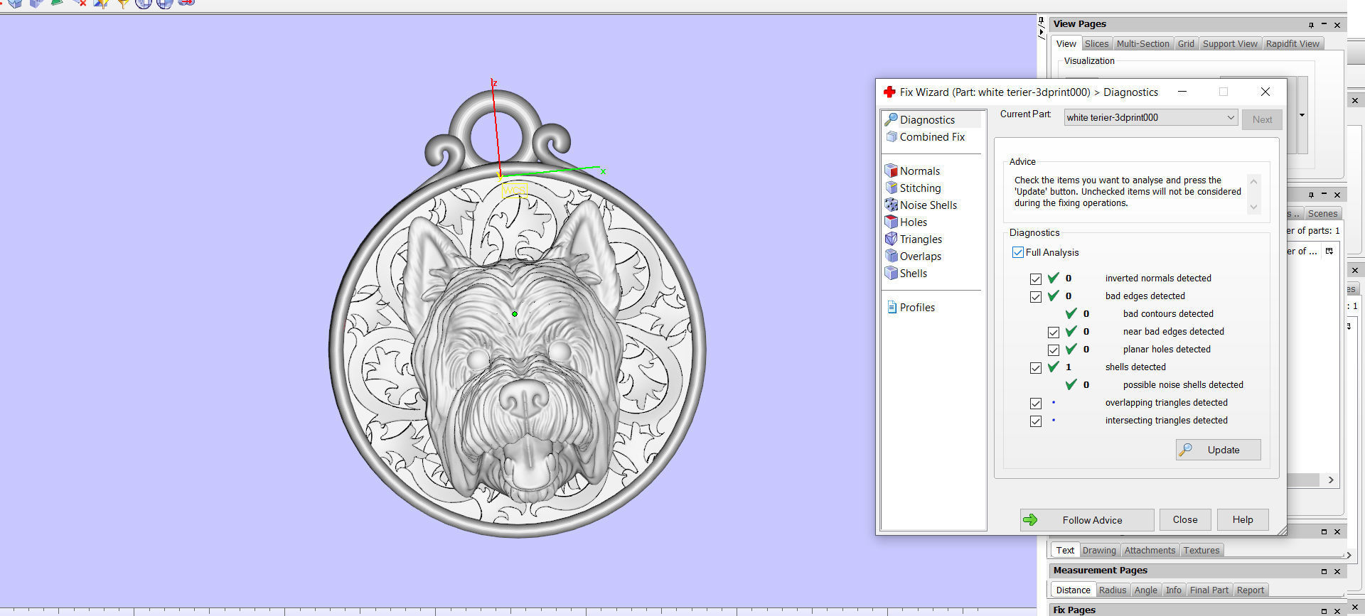 Dog West Highland White Terrier pendant 3D print model_4