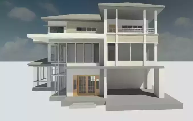 simple 3d house 