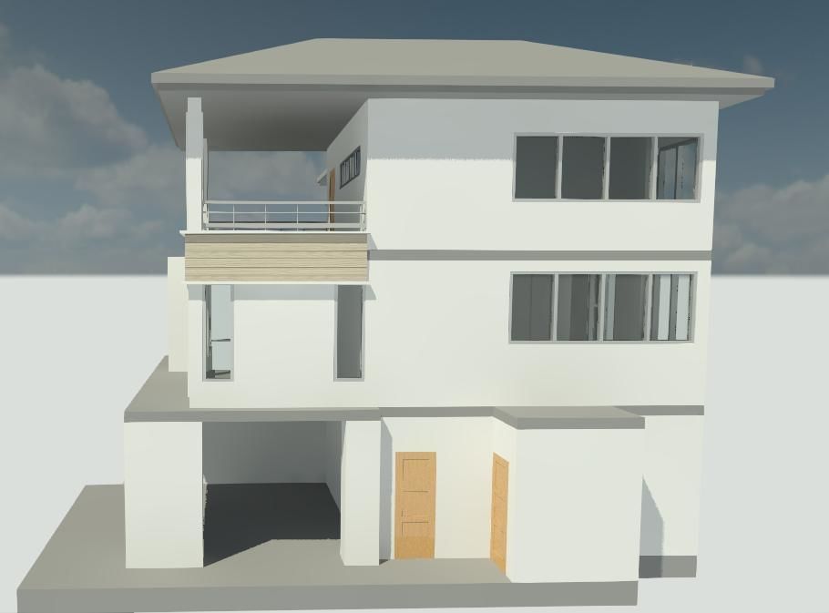 simple 3d house  3D print model_3