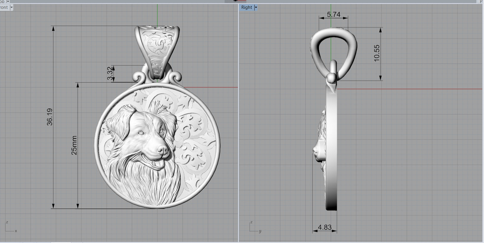 DOG PENDATS COLLECTION BEST FRIEND 12 BREEDS 3D PRINTBLE _28