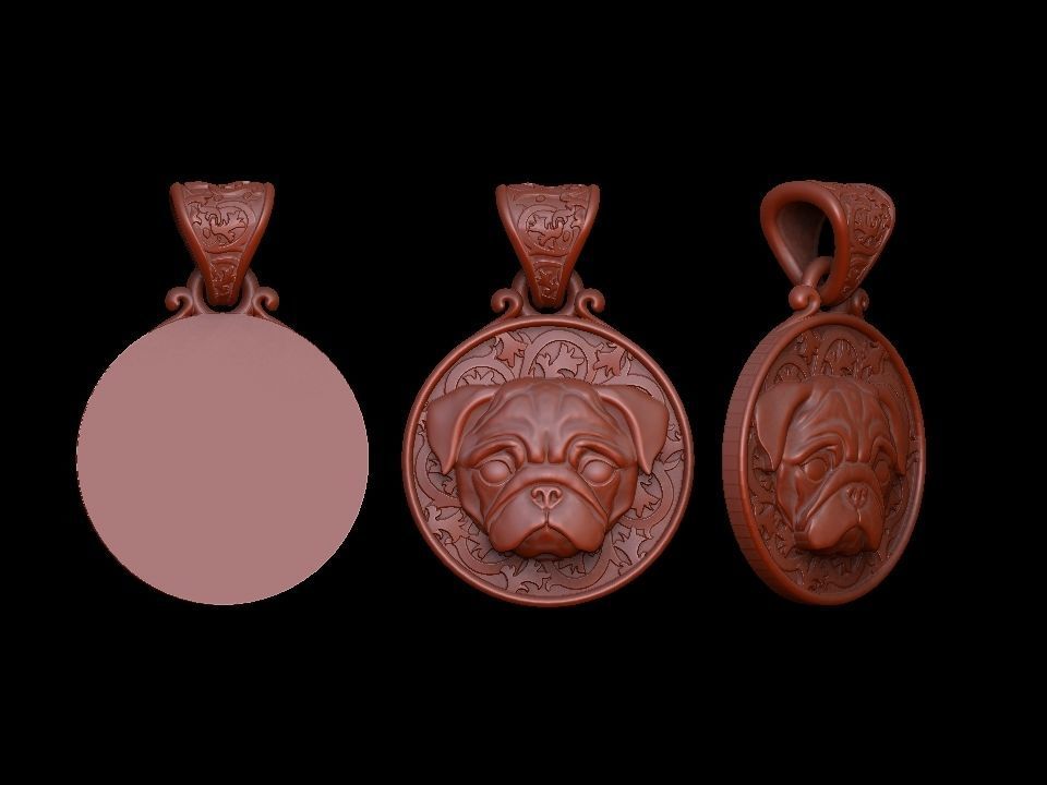 DOG PENDATS COLLECTION BEST FRIEND 12 BREEDS 3D PRINTBLE _83