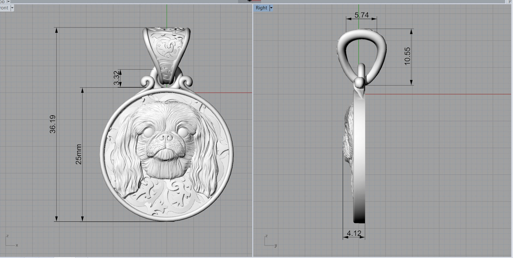 DOG PENDATS COLLECTION BEST FRIEND 12 BREEDS 3D PRINTBLE _71