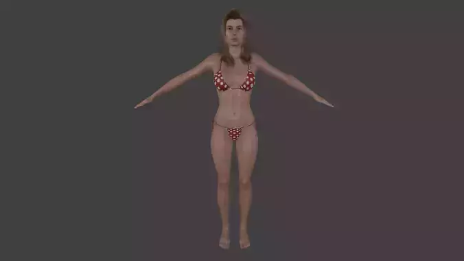 Bikini 3d female model