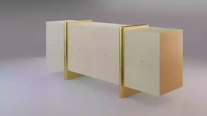 Dorset Linen Credenza 3D model