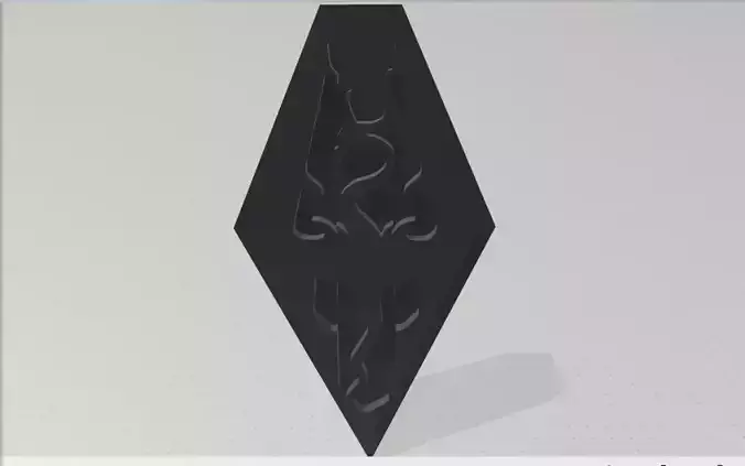 Skyrim logo for 3D printing